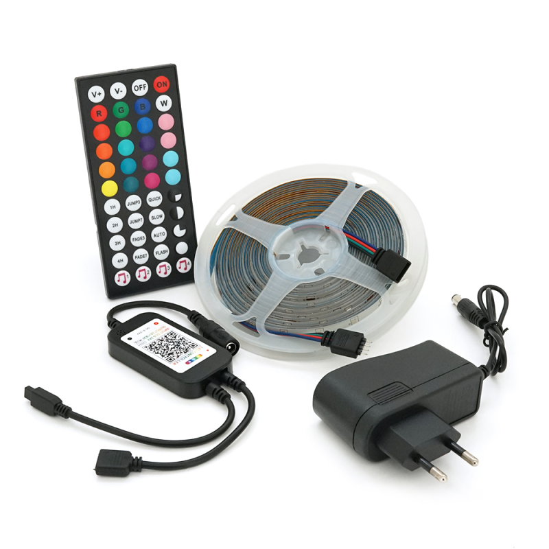 Комплект музичної світлодіодної стрічки 3528 RGB