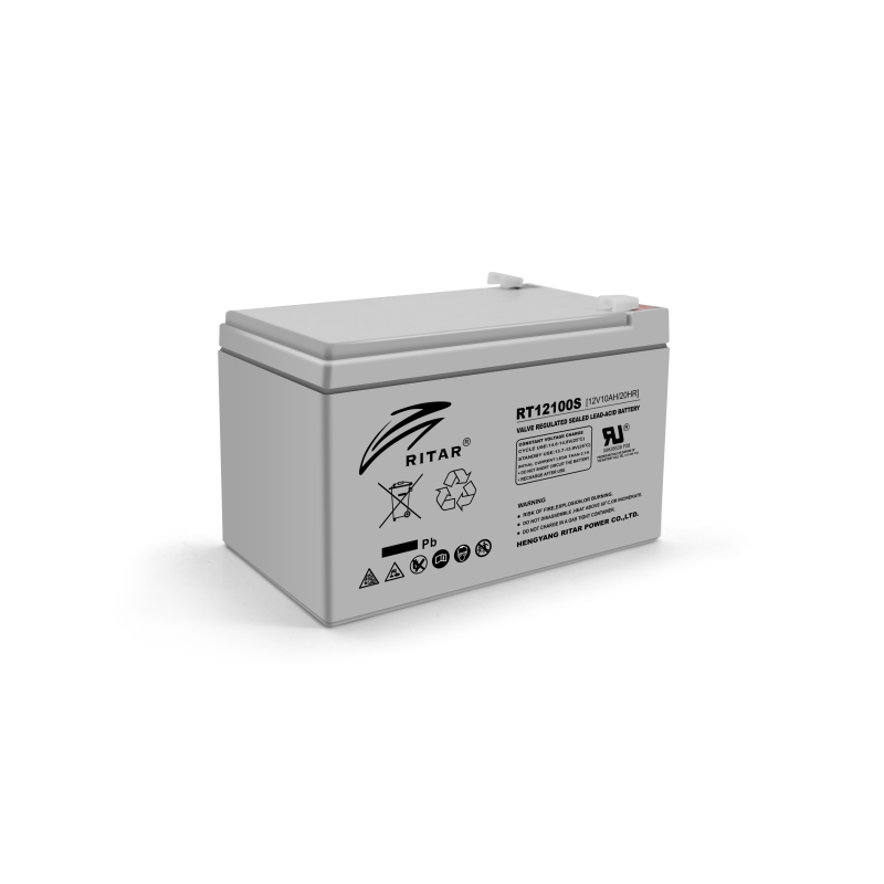 Акумуляторна батарея AGM RITAR RT12100S, Gray Case, 12V 10.0Ah Q10
