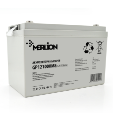Акумуляторна батарея MERLION AGM GP121000M8 12 V 100 Ah White Q1