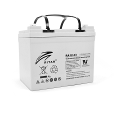 Акумуляторна батарея AGM RITAR RA12-33, Gray Case, 12V 33.0Ah Q1