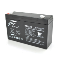 Акумуляторна батарея AGM RITAR RT6100, Black Case, 6V 10Ah Q10