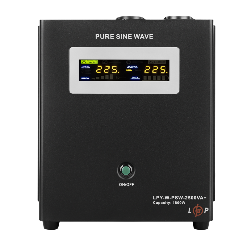 ДБЖ з правильною синусоїдою 24V LPY-W-PSW-2500VA+(1800Вт)10A/20A