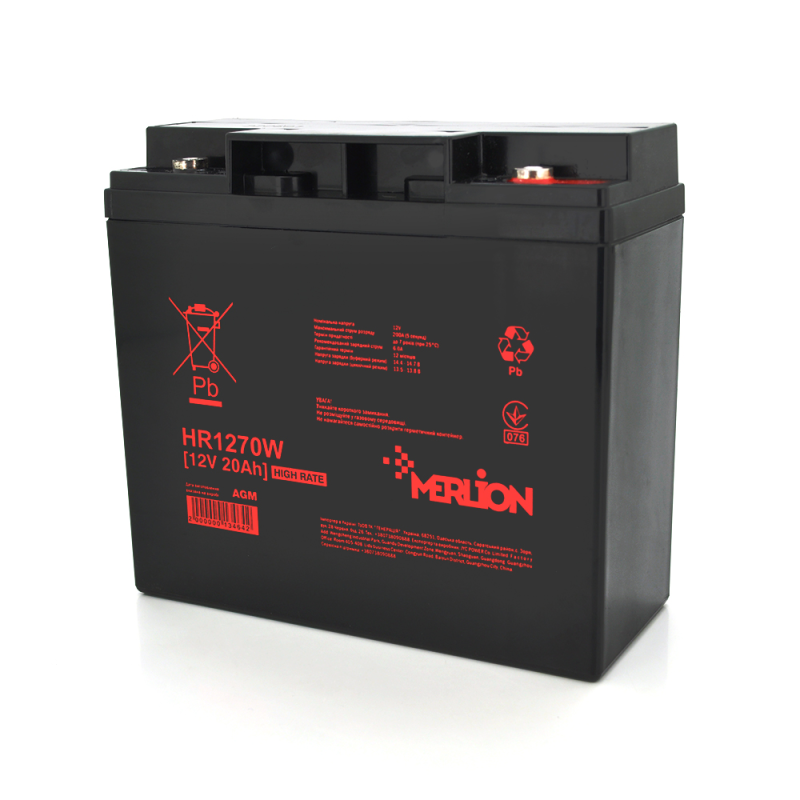 Акумуляторна батарея MERLION HR1270W, 12V 20Ah Q4