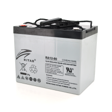Акумуляторна батарея AGM RITAR RA12-80, Gray Case, 12V 80.0Ah Q1