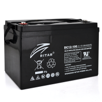 Акумуляторна батарея CARBON RITAR DC12-100C, Black Case, 12V 100.0Ah Q1