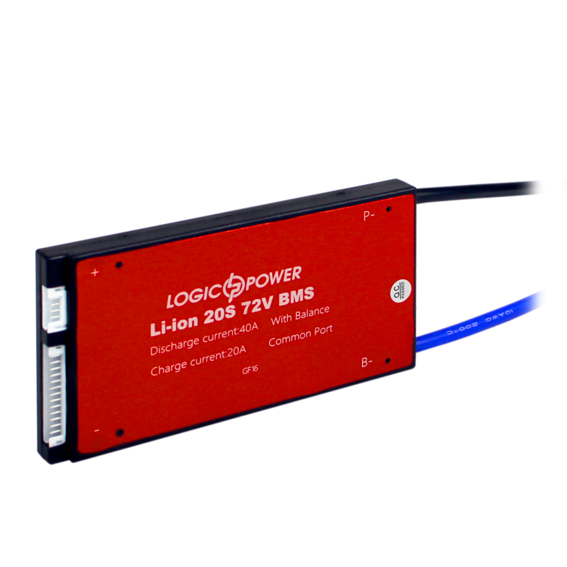 BMS плата Li-ion 72V 20S Dis 40A Ch 20A