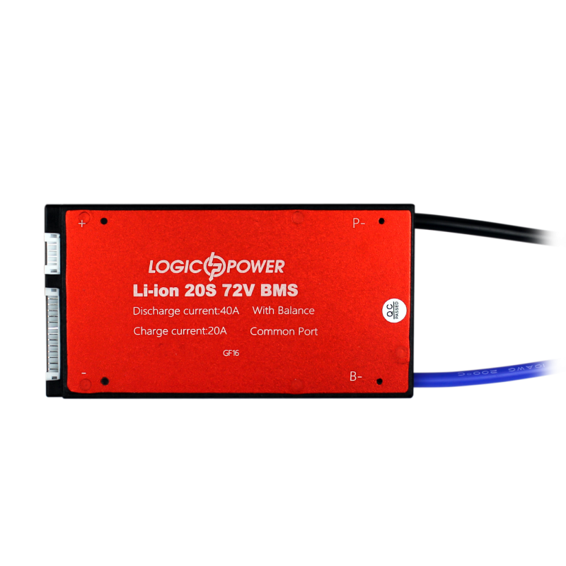 BMS плата Li-ion 72V 20S Dis 40A Ch 20A