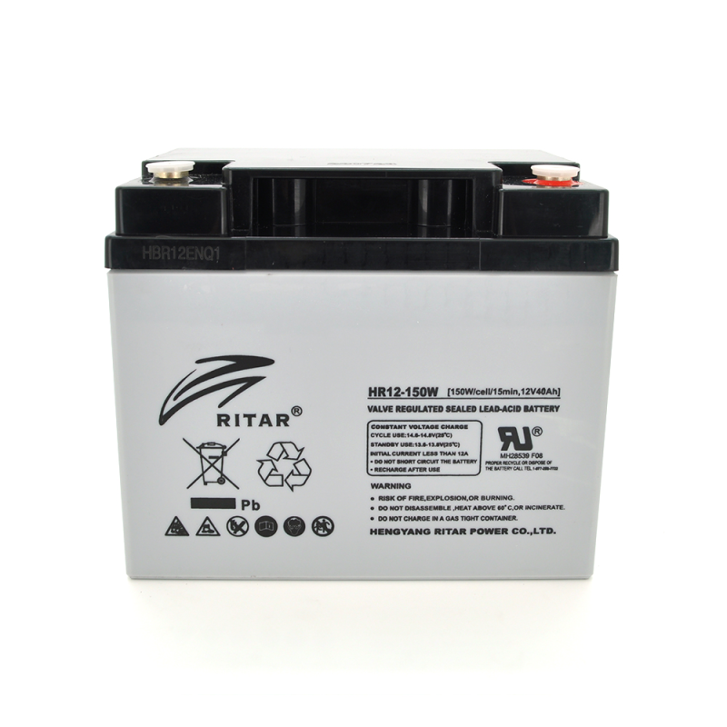Акумуляторна батарея AGM RITAR HR12150W, Gray Case, 12V 40.0Ah Q1/48