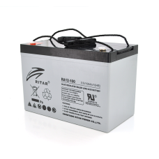 Акумуляторна батарея AGM RITAR RA12-100S, Gray Case, 12V 100.0Ah Q1