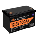 Акумулятор LP LiFePO4 12V (12,8V) - 100 Ah (1280Wh) (Smart BMS 100А) з BT пластик