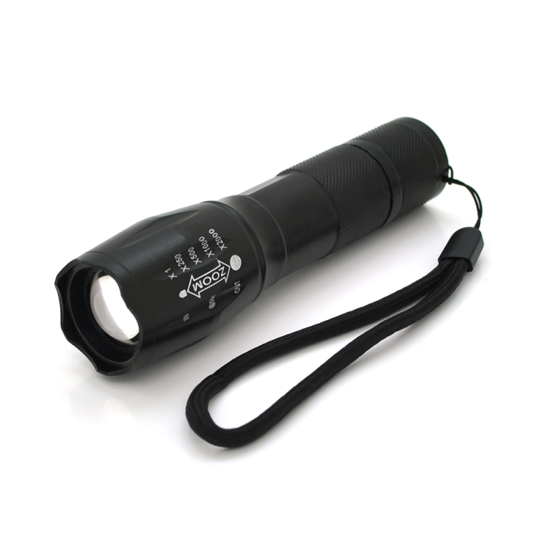 Ліхтарик ручний Bailong BL-A-5, Led-CREE Q5, Zoom, 4 реж., корпус-алюміній, водостійкий, ударостійкий, живлення 18650 (немає в комплекті), IP40, BOX