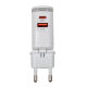 Зарядка для телефона LogicPower 25W (Type-C+USB) QC3.0 PD + кабель (Type-C to Type-C) 25WCH