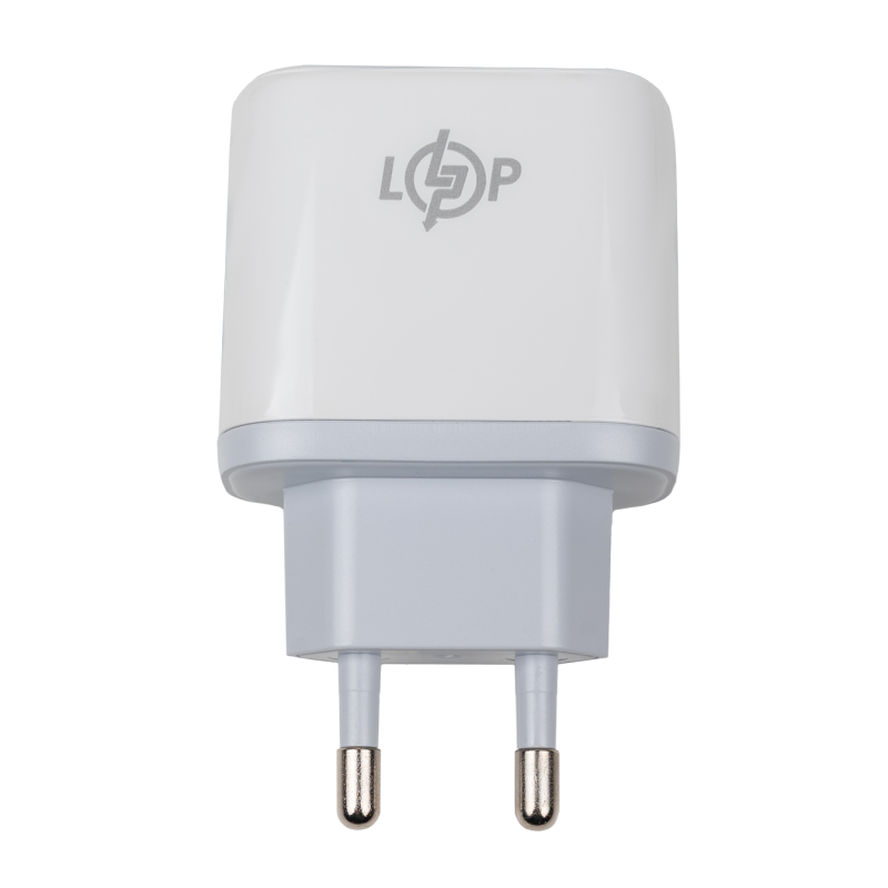 Зарядка для телефону LogicPower 45W (Type-C+USB) QC + кабель (Type-C to Type-C) 45WCH