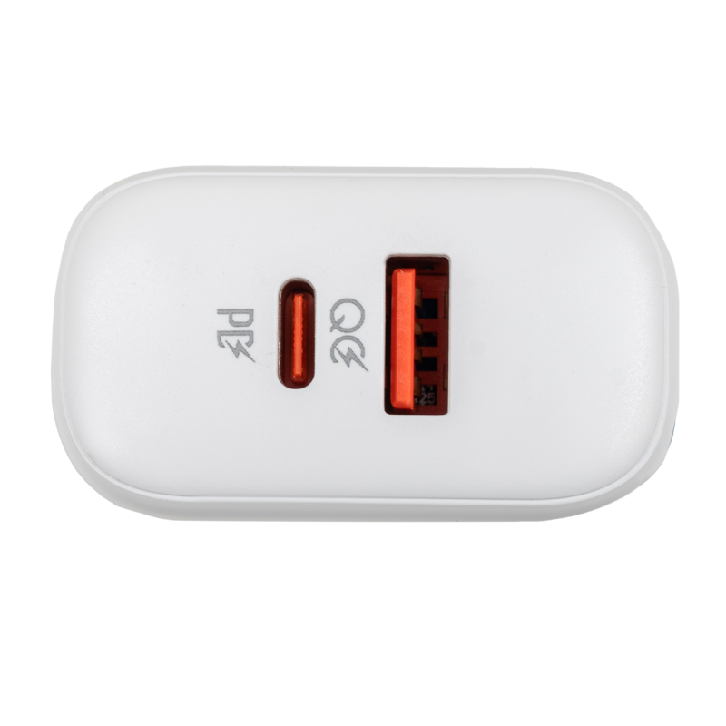 Зарядка для телефону LogicPower 45W (Type-C+USB) QC + кабель (Type-C to Type-C) 45WCH