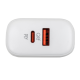 Зарядка для телефону LogicPower 45W (Type-C+USB) QC + кабель (Type-C to Type-C) 45WCH
