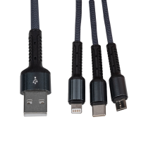 Кабель (шнур) LogicPower 3 в 1 USB 3.0 to Type-C/Lightning/Micro-USB 1м (C20CM)