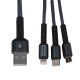 Кабель (шнур) LogicPower 3 в 1 USB 3.0 to Type-C/Lightning/Micro-USB 1м (C20CM)