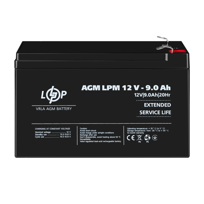 Акумулятор AGM LPM 12V - 9 Ah
