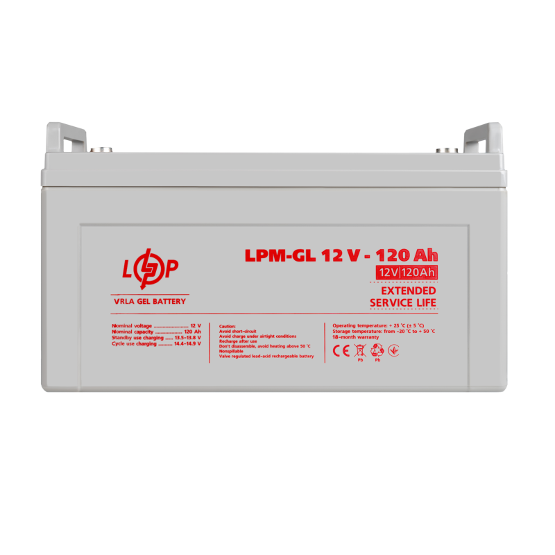 Акумулятор гелевий LPM-GL 12V - 120 Ah