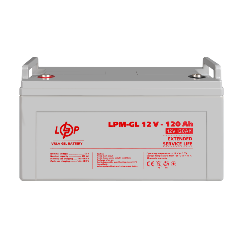 Акумулятор гелевий LPM-GL 12V - 120 Ah