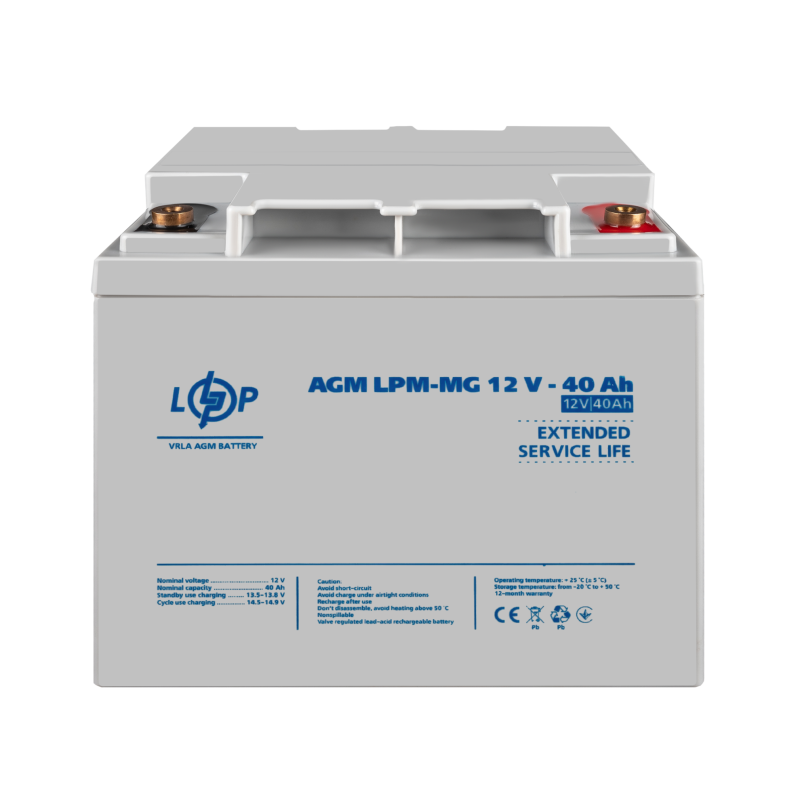 Акумулятор мультигелевий LPM-MG 12V - 40 Ah
