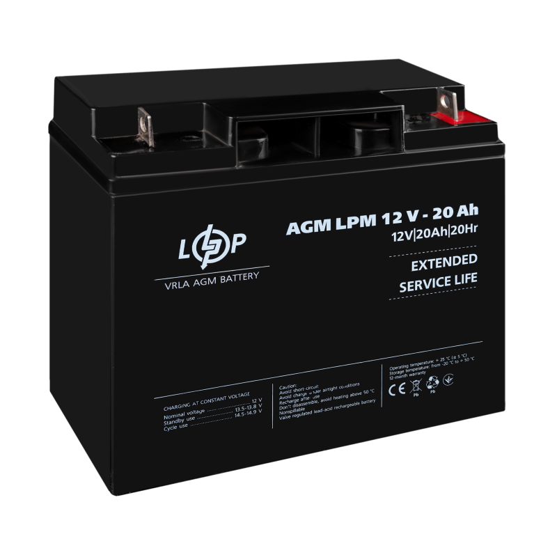 Акумулятор AGM LPM 12V - 20 Ah