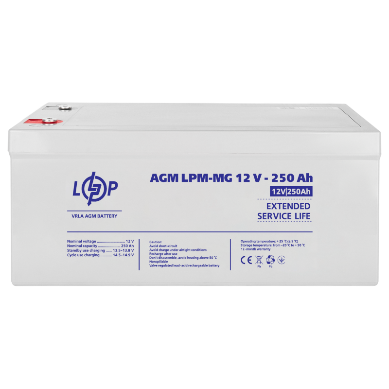 Акумулятор мультигелевий LPM-MG 12V - 250 Ah