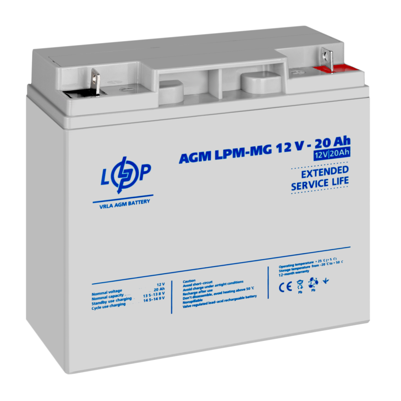 Акумулятор мультигелевий LPM-MG 12V - 20 Ah