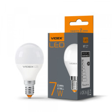 LED лампа VIDEX  G45e 7W E14 3000K