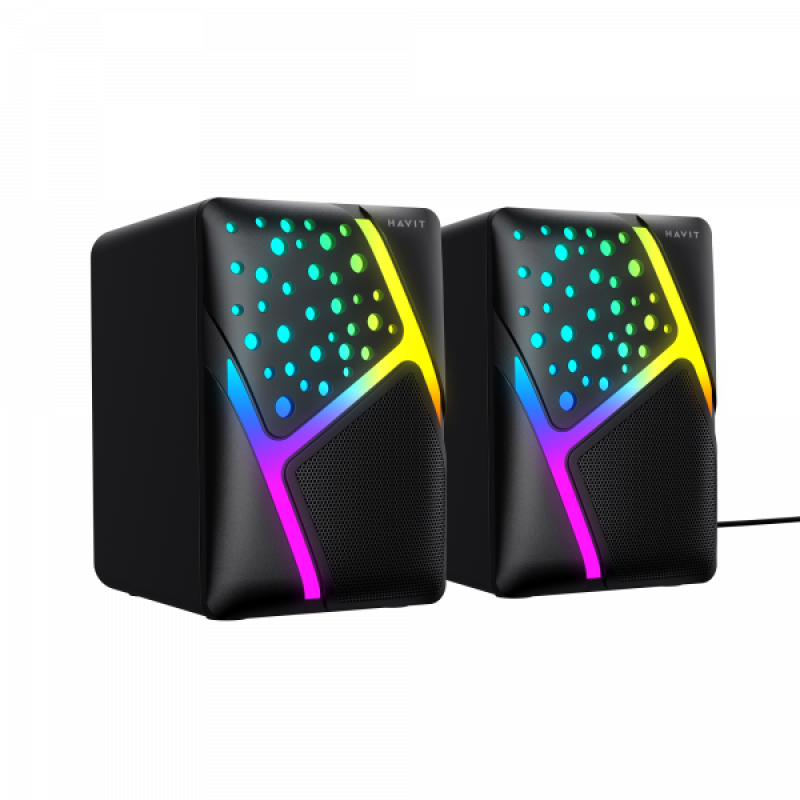 Стерео колонки HAVIT HV-SK763 USB RGB Black
