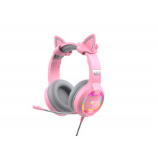 Ігрові навушники з мікрофоном HAVIT HV-H2233d Cat Pink