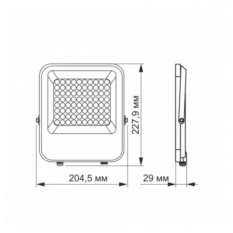 LED прожектор PREMIUM VIDEX F2 50W 5000K