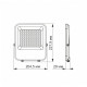 LED прожектор PREMIUM VIDEX F2 50W 5000K