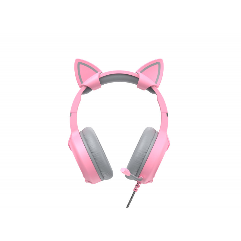 Ігрові навушники з мікрофоном HAVIT HV-H2233d Cat Pink