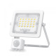 LED прожектор VIDEX F2e 10W 5000K з датчиком руху та освітленості