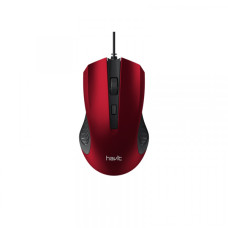 Дротова миша HAVIT HV-MS752 USB Red (1200 DPI, 4 кл)