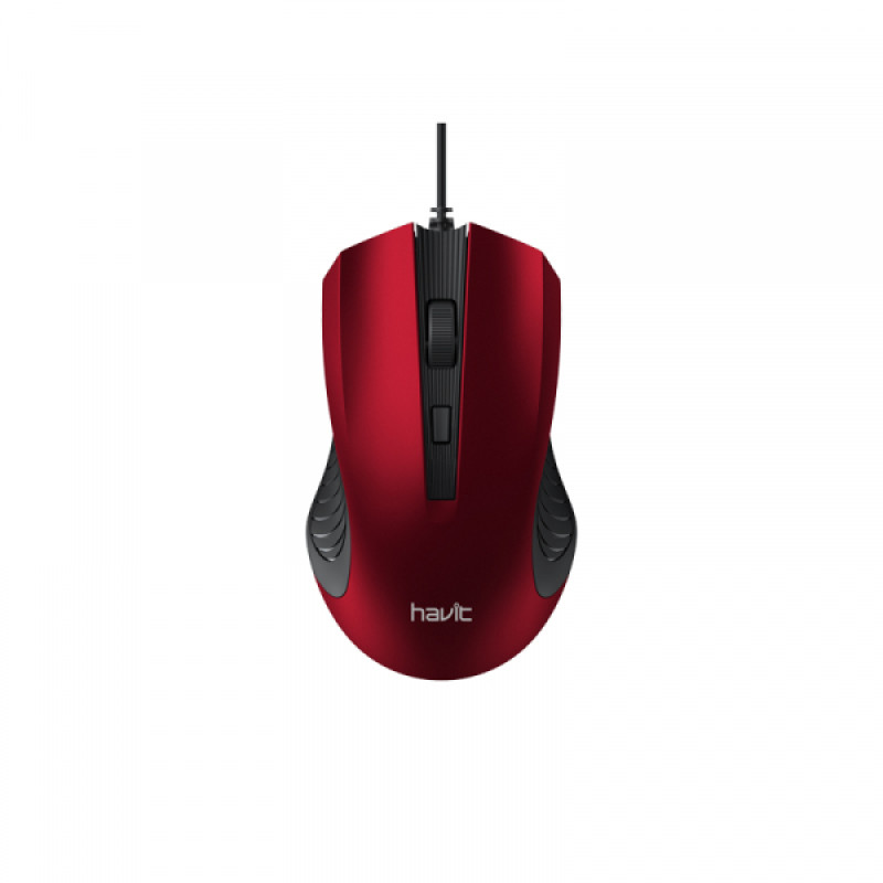 Дротова миша HAVIT HV-MS752 USB Red (1200 DPI, 4 кл)