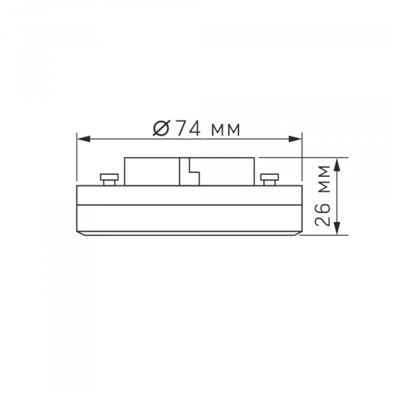 LED лампа VIDEX GX53 8W 3000K 220V