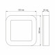 LED світильник ART IP65 квадратний VIDEX 30W 5000K