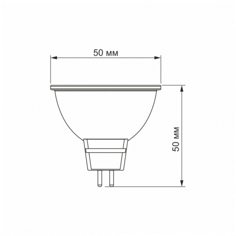 LED лампа VIDEX MR16e 6W GU5.3 3000K