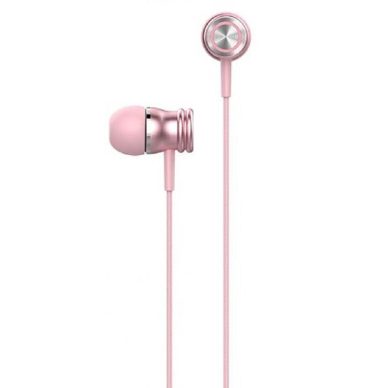 Вакуумні навушники з мікрофоном HAVIT HV-E303P Pink