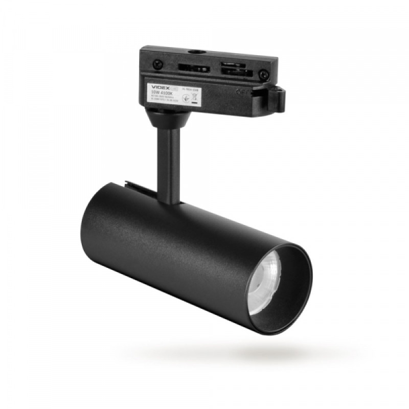 LED світильник трековий VIDEX 10W 4100K чорний