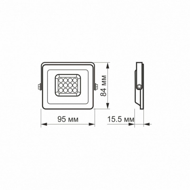 LED прожектор VIDEX F2e 10W 5000K