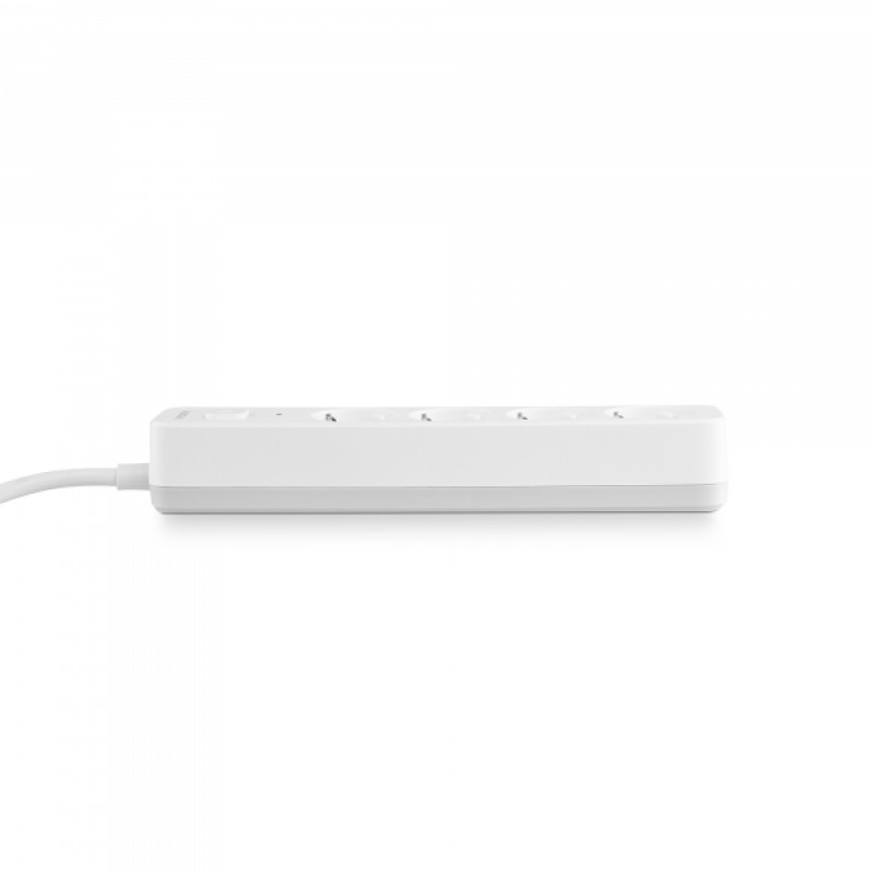 Мережевий подовжувач VIDEX ONCORD з/з 4п 3м (3x1.5мм) з кнопкою White
