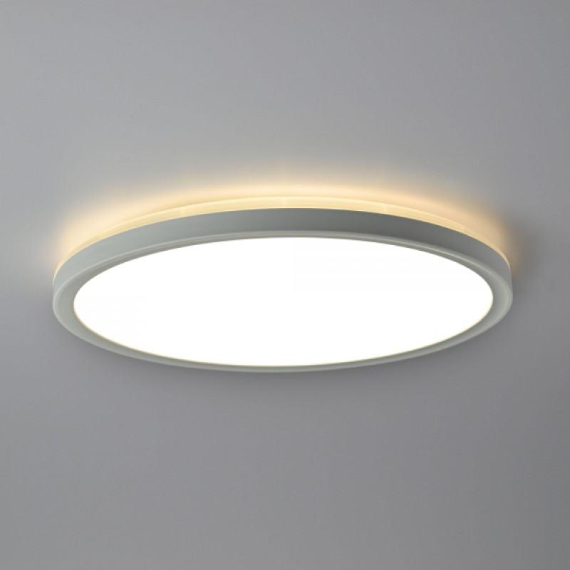 LED світильник з декоративною підсвіткою круглий VIDEX DL3R 18W 4000K Білий