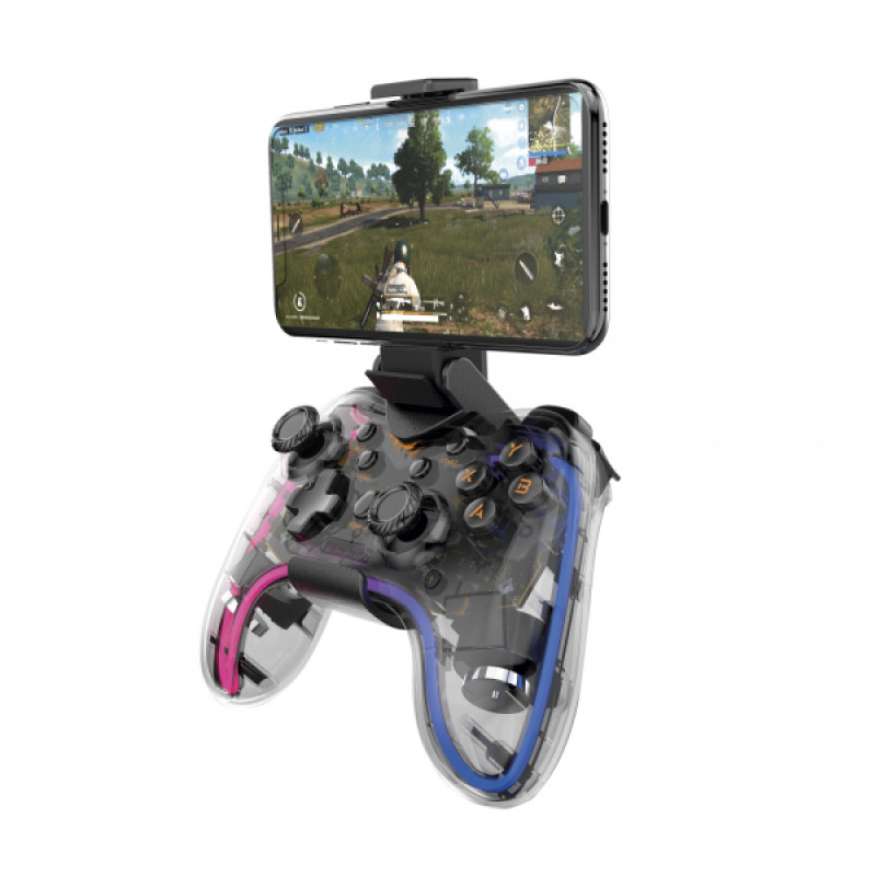 Ігровий бездротовий геймпад HAVIT HV-G180BT RGB Transparent