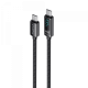 Кабель Type-C to Type-C HAVIT HV-CB6247 PD100W 5A 2м з LED екраном