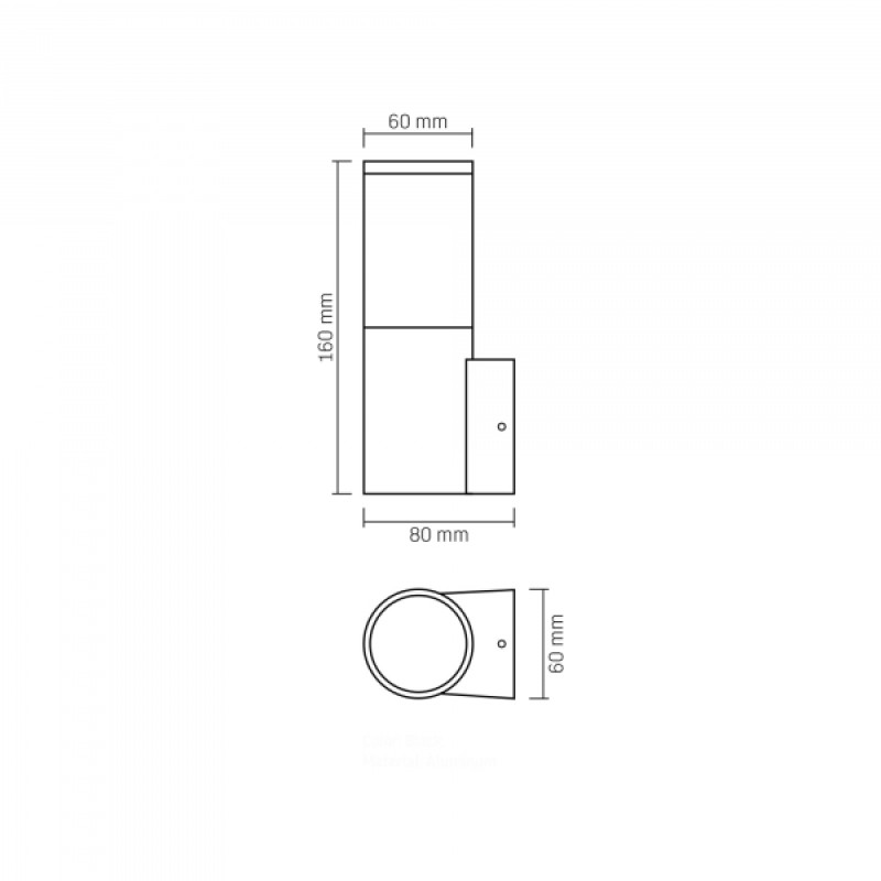 LED Світильник архітектурний AR091B IP54 VIDEX GU10