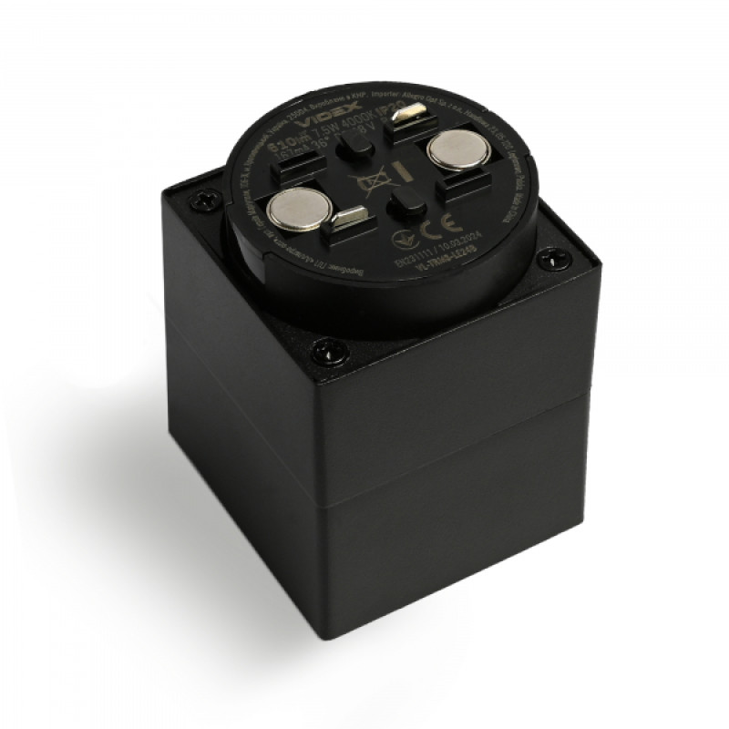 Світильник МАГНІТНИЙ трековий VIDEX LE24B 7.5W 4000K 48V Black