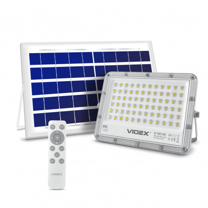 LED прожектор автономний VIDEX 1000LM 5000K 3.2V